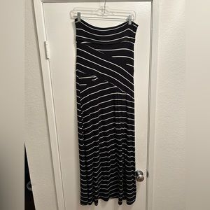 Long striped skirt